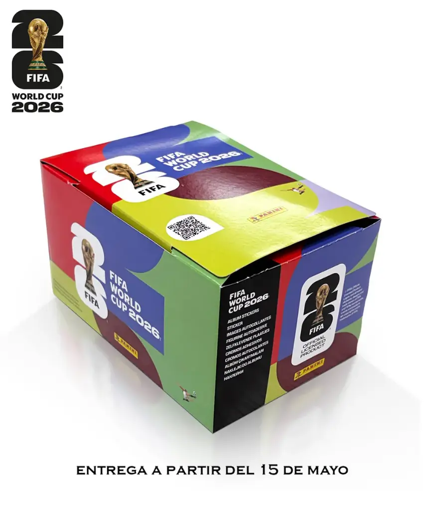 1 Caja con 104 sobres del Mundial de la FIFA 2026 Panini 